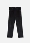 Doppiaa Aacero Cotton Corduroy Trousers In Black
