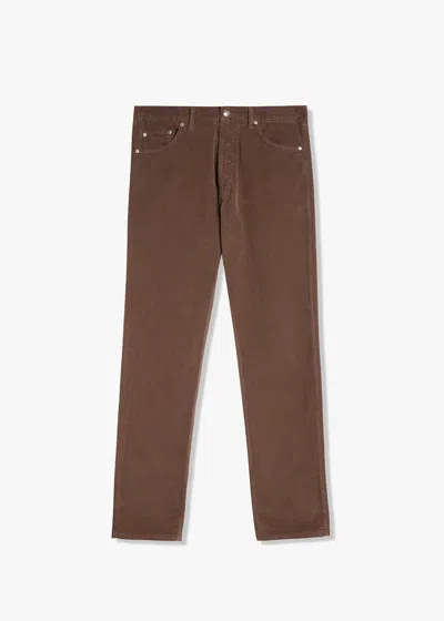 Doppiaa Aacero Five Pockets Trousers In Brown