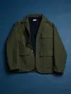 Doppiaa Aaderbale Green Moleskin Jacket In Green