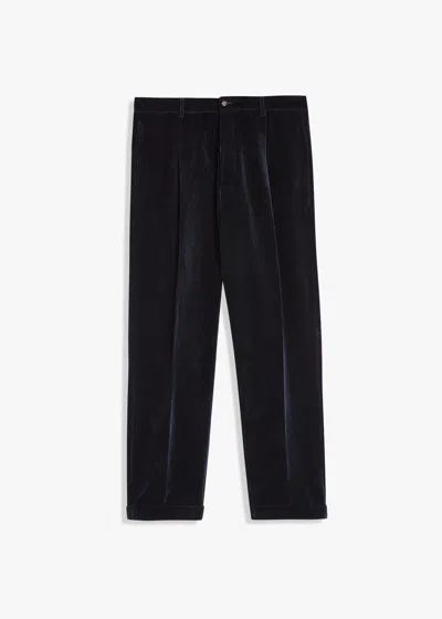 Doppiaa Aagenova Velvet Trousers In Black