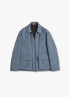 Doppiaa Aakito Jacket With Zip Closure In Blue