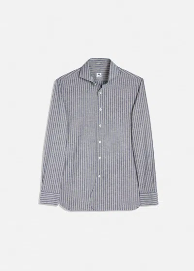 Doppiaa Aalassio French Collar Shirt In Blue