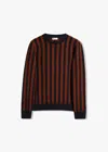 Doppiaa Aambunti Round-necked Striped Sweater