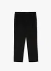Doppiaa Aamedeus Cotton Moleskin Trousers In Black