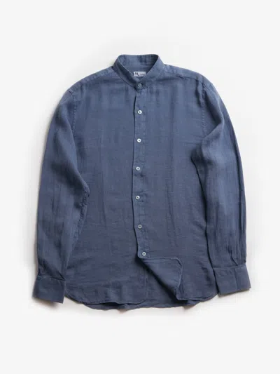 Doppiaa Aamilcare Lily Linen Shirt In Blue