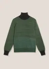 Doppiaa Aamintore Green Wool Turtleneck In Green