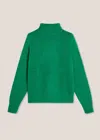 DOPPIAA AAMINTORE GREEN WOOL TURTLENECK