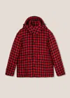 Doppiaa Aangoon Pied De Poule Down Jacket In Red