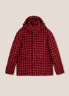 Doppiaa Aangoon Pied De Poule Down Jacket In Red
