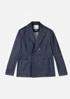 Doppiaa Aansonia Denim Double Breasted Blazer