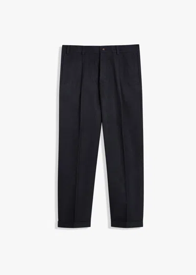 Doppiaa Aantioco Moleskin Trousers With Darts In Black