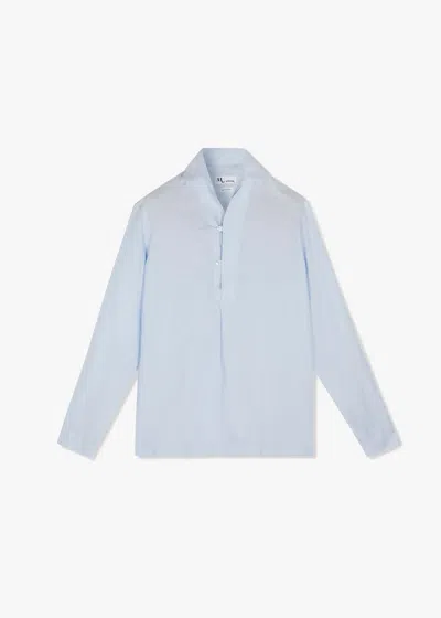 Doppiaa Aapiero Linen Shirt In Blue
