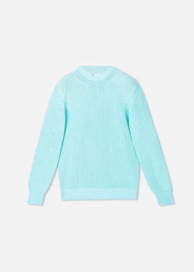 Doppiaa Aappio Cotton Crewneck In Blue