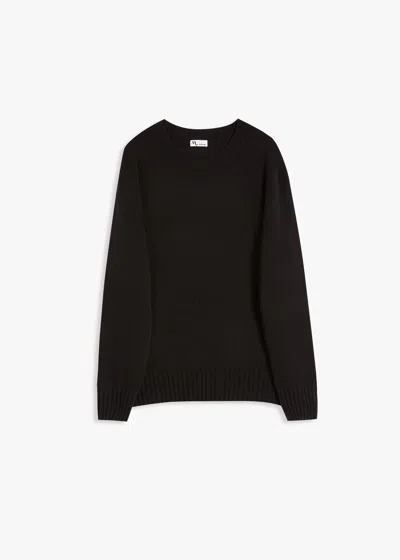 Doppiaa Aappio Wool Crewneck In Black