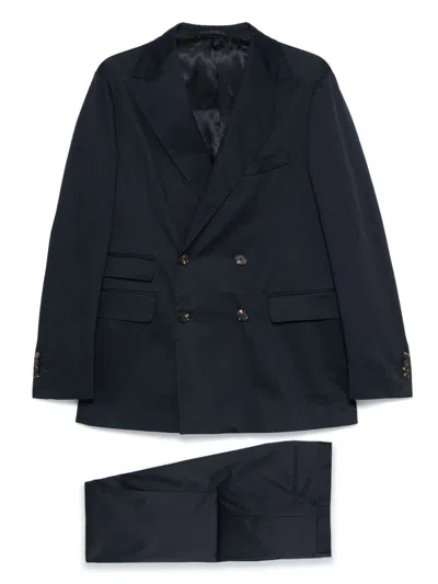 Doppiaa Aaradeo Blazer And Aantioco Trousers In Blue