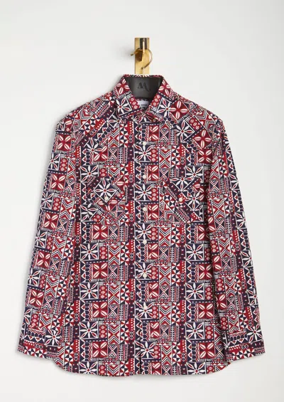 Doppiaa Aariosto Printed Western Shirt In Multi