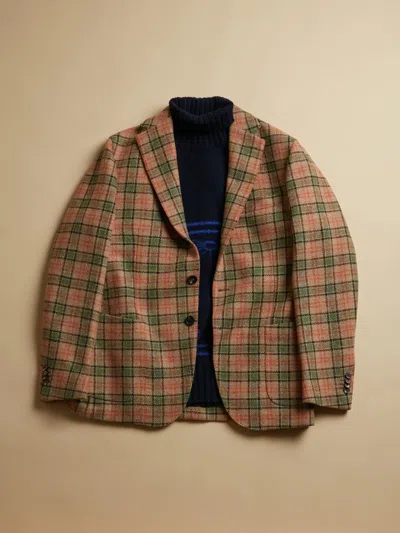 Doppiaa Aarthur 3 Buttons Checked Jacket In Neutral