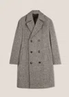 Doppiaa Aathene Grey Double-breasted Coat