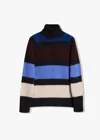 Doppiaa Aavalon Turtle-necked Striped Sweater