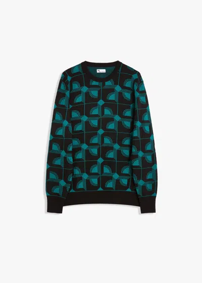 Doppiaa Aavellino Jacuqard Wool Crewneck In Multi