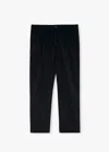 Doppiaa Aamedeus Cotton Moleskin Trousers In Black