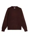 Doppiaa Appio Round Neck Sweater In Burgundy