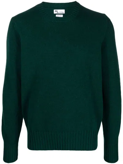 Doppiaa Appio Round Neck Sweather In Green