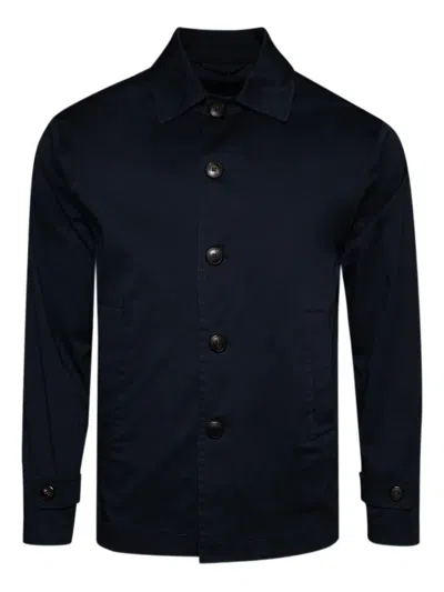Doppiaa Button-fastening Long-sleeve Shirt In Blue