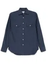 Doppiaa Aantero Cotton-poplin Shirt In Blue