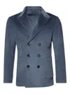 Doppiaa Double-breasted Blazer In Blue