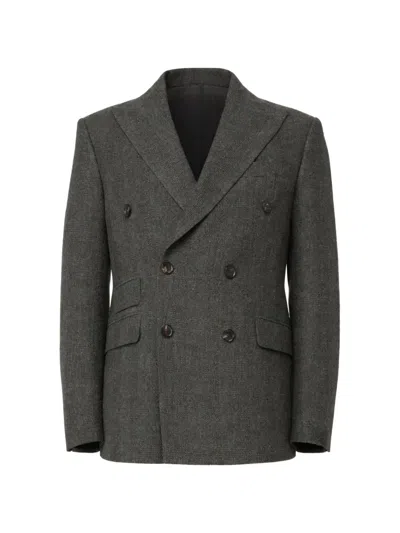 Doppiaa Double-breasted Jacket In Gray