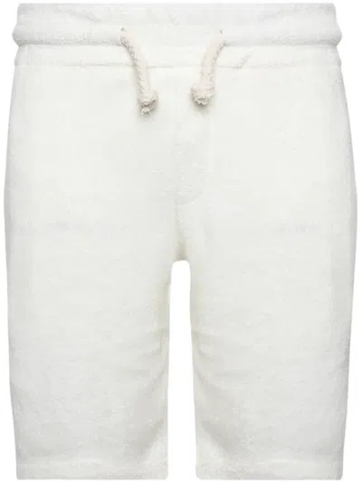 Doppiaa Drawstring Track Shorts In Neutrals