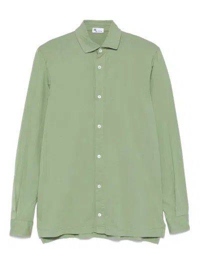 Doppiaa Fern Green Long-sleeved Jersey Shirt