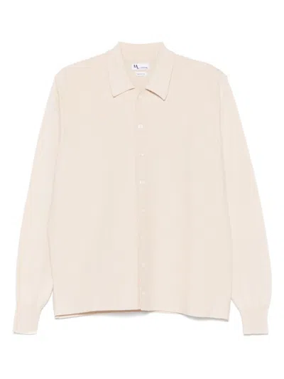 Doppiaa Light Beige Knitted Long Sleeve Shirt In Neutrals
