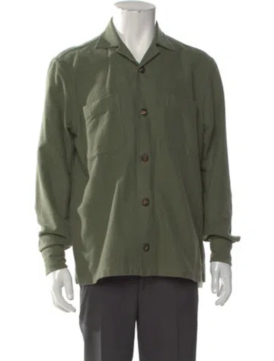 Pre-owned Doppiaa Long Sleeve Shirt In Green