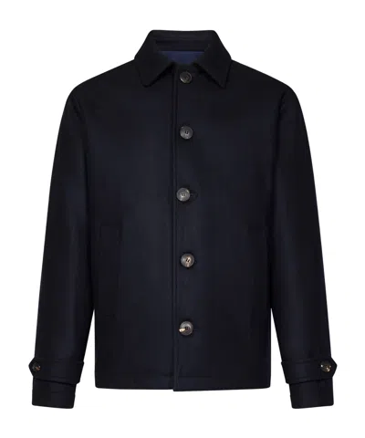 Doppiaa Long-sleeved Casual Jacket In Black