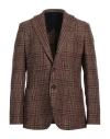 Doppiaa Man Blazer Camel Size 42 Virgin Wool, Alpaca Wool, Polyamide In Beige