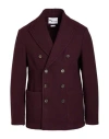 Doppiaa Man Blazer Plum Size 42 Wool, Polyamide In Purple