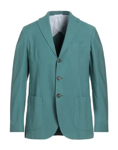 Doppiaa Man Blazer Sage Green Size 40 Cotton, Tencel, Elastane