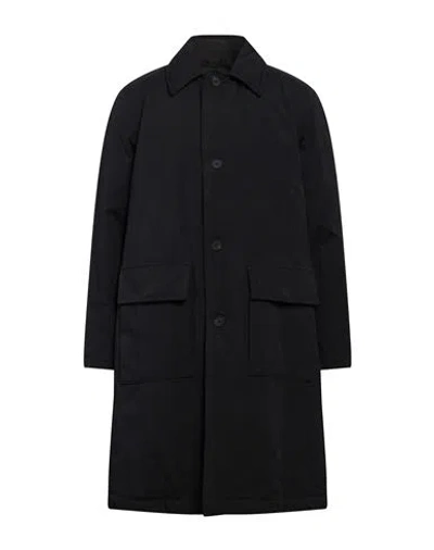 Doppiaa Man Coat Black Size 44 Cotton, Polyester, Polyamide In Black