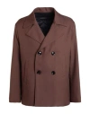 Doppiaa Man Coat Brown Size 42 Polyester