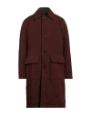 Doppiaa Man Coat Chocolate Brown Size 40 Cotton, Polyester, Polyamide In Brown