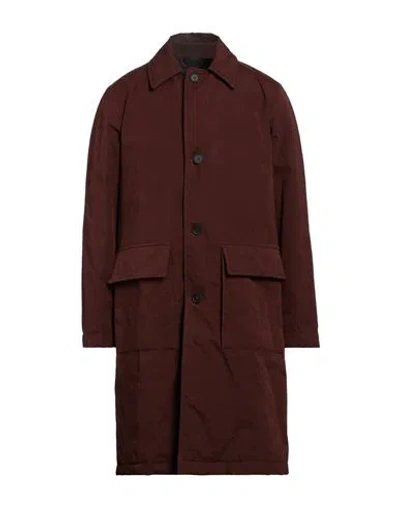 Doppiaa Man Coat Chocolate Brown Size 40 Cotton, Polyester, Polyamide