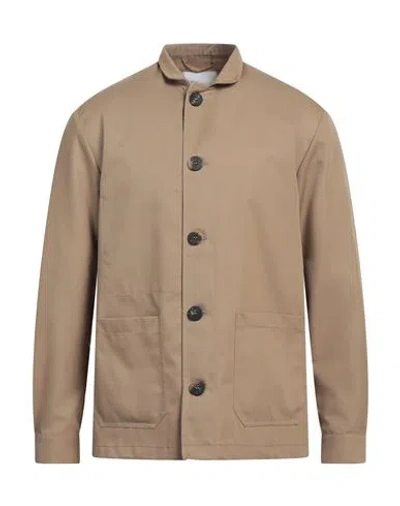 Doppiaa Man Jacket Camel Size 42 Polyester, Cotton In Beige