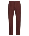 Doppiaa Man Pants Brick Size 38 Cotton, Polyurethane In Red