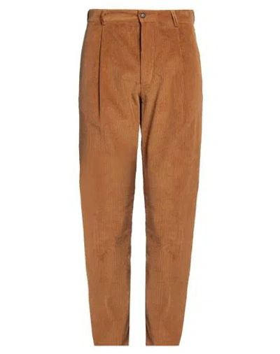 Doppiaa Man Pants Camel Size 38 Cotton In Beige