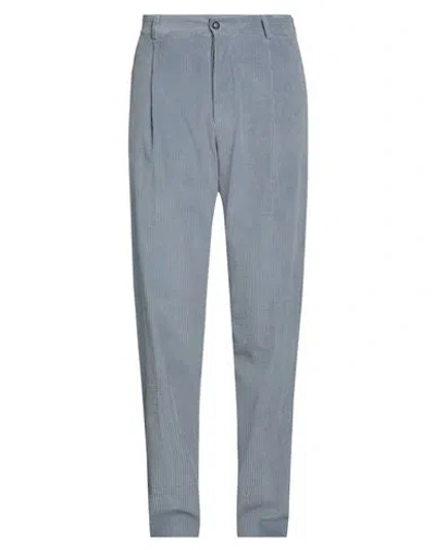 Doppiaa Man Pants Grey Size 34 Cotton In Grey