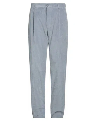 Doppiaa Man Pants Pastel Blue Size 36 Cotton