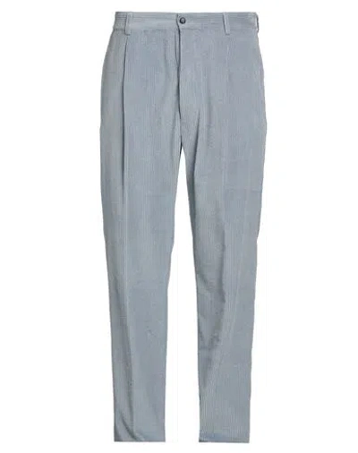 Doppiaa Man Pants Slate Blue Size 40 Cotton In Blue