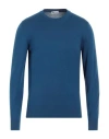 Doppiaa Man Sweater Blue Size 44 Cotton In Blue